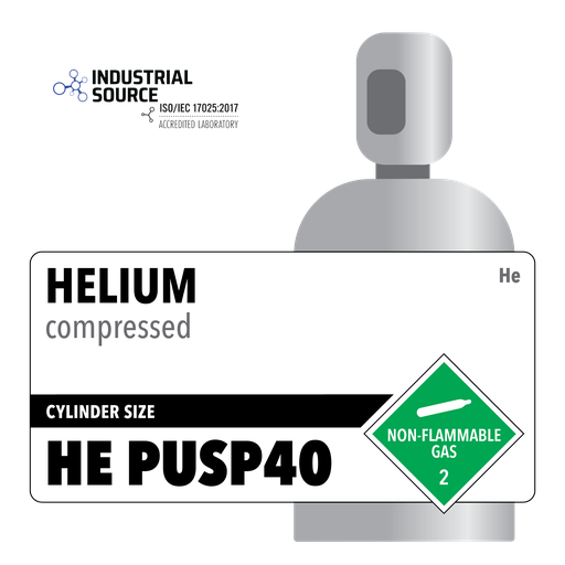 Helium, HE PUSP40, CGA 580, Private, Medical