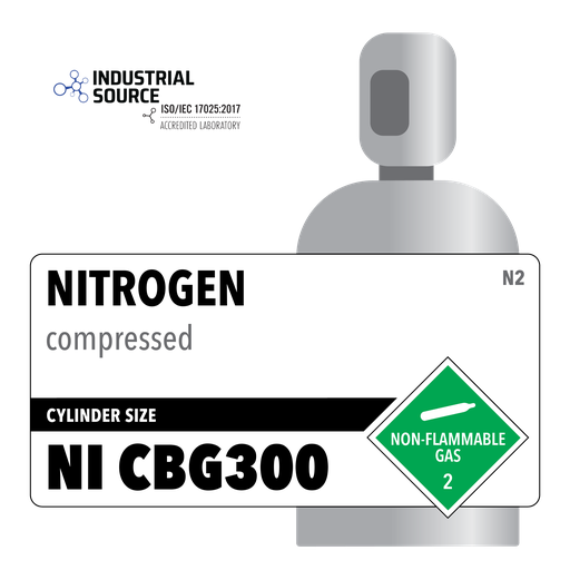 Nitrogen, NI CBG300, CGA 580, Customer Owned