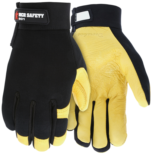 GLOVES MECH GRY SP DEER PALM LRG