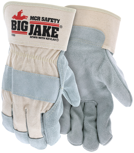 Big Jake Premium Leather Palm Work Gloves, 1700XL