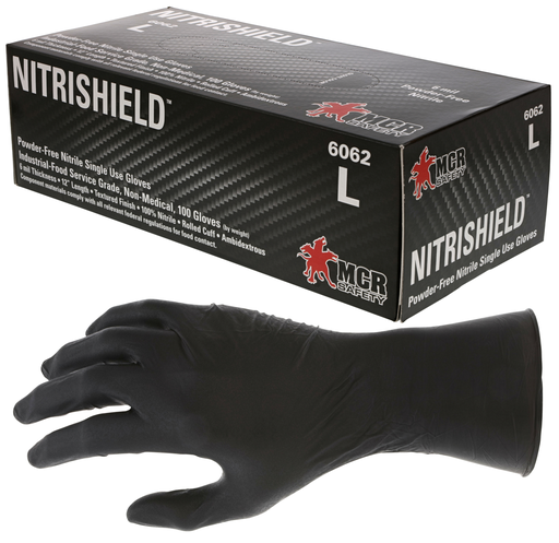 2XL BLACK NITRILE POWDER FREE