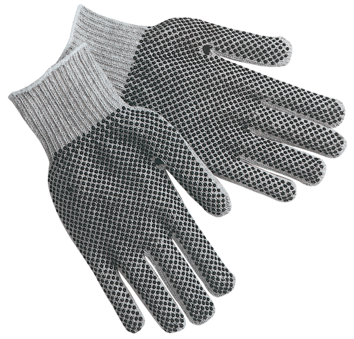 Dotted Cotton String Knit Work Gloves, 9662LM