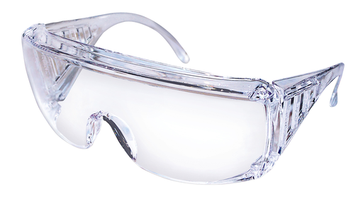 Safety Glasses Clear Uncoated Lens, 9800D