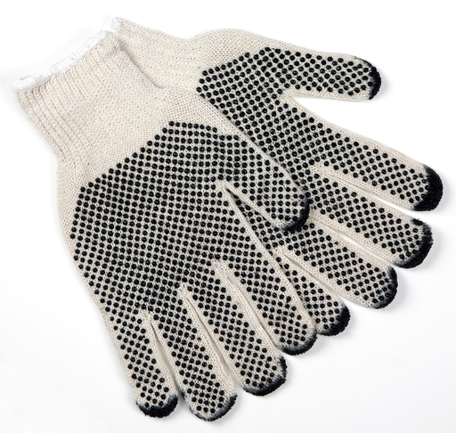 Dotted Cotton String Knit Work Gloves, 9667S