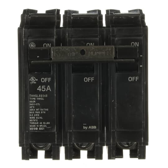 Product image for GE THHQL32045 CIRCUIT BREAKER 3P 45