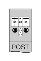 Product image for MIDWEST U004CP4010 120A POST 50/50/