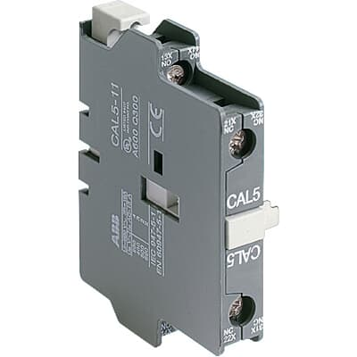 Product image for ABB CAL5-11 1 NO - 1 NC A9-A75 Auxiliary Block
