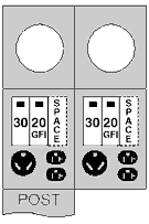 Product image for MIDWEST R041GB6 100A B/B POST 30/20