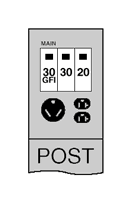 Product image for MIDWEST U042GP6 30A POST 30/20