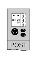 Product image for MIDWEST U041GP6 70A POST 30/20