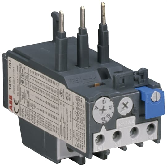 Product image for ABB TA25DU-5.0-V1000 3.5-5.0 Amp Contactor Overload Relay