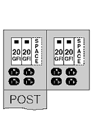 Product image for MIDWEST U011GB6 70A B/B POST 20/20