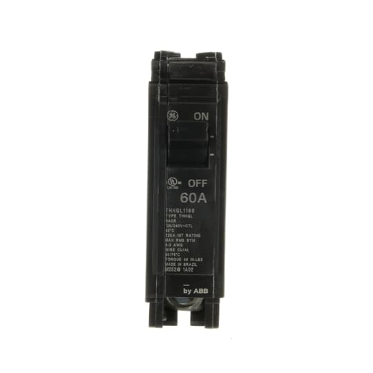Product image for GE THHQL1160 CIRCUIT BREAKER 1P 60