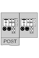 Product image for MIDWEST U075CB6010 100A B/B POST 50