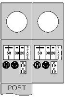 Product image for MIDWEST R075CB6010 100A B/B POST 50