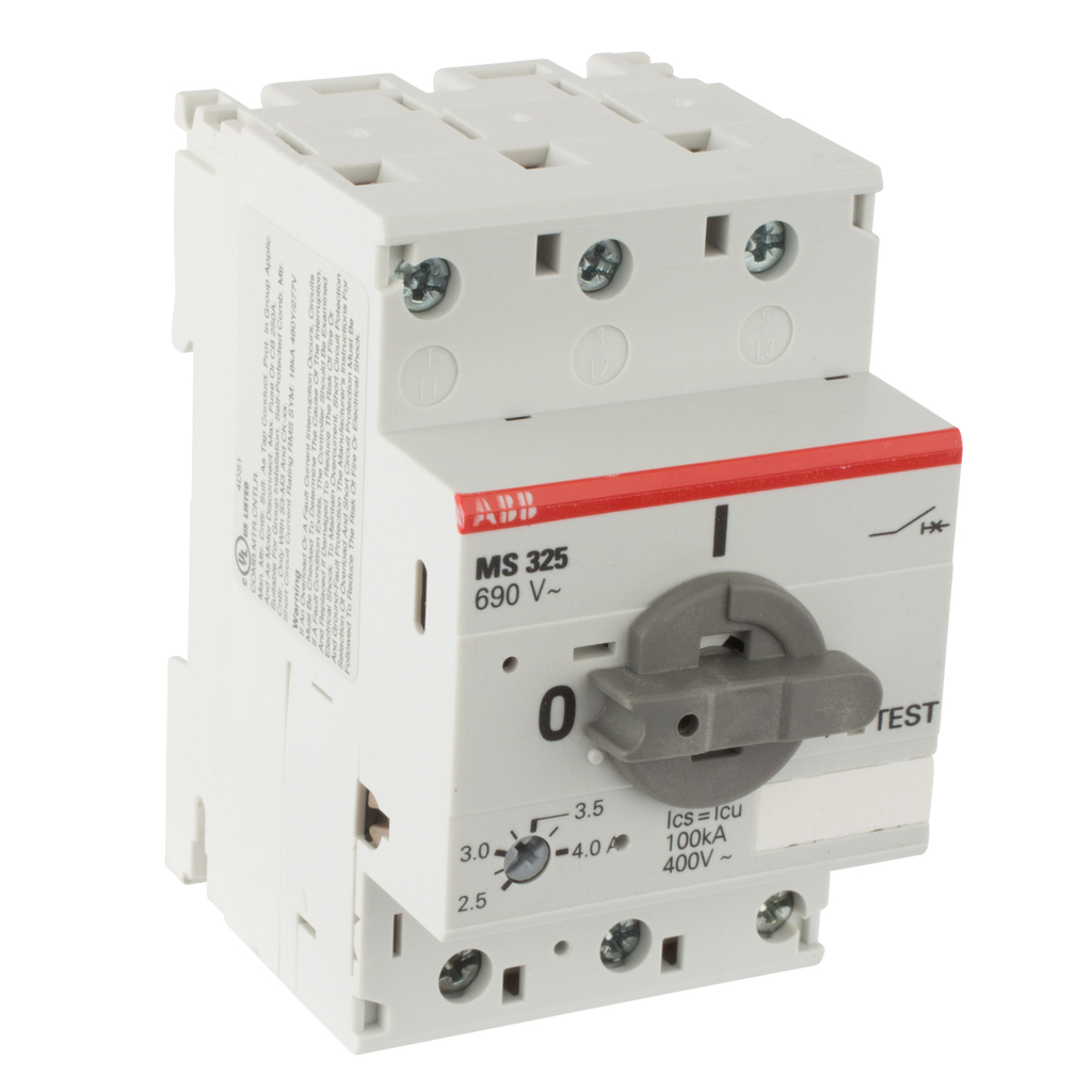 Product image for ABB MS325-4.0 3PH MANUAL STR 2.5 -