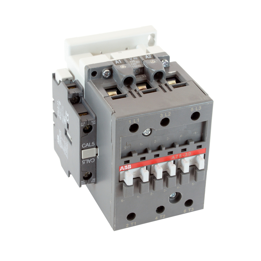 Product image for ABB A75-30-11-84 A75 3P CONTR 110/5