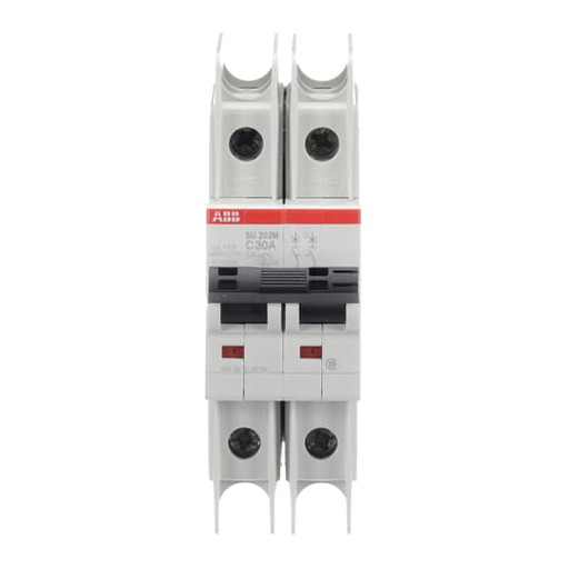 Product image for ABB SU202M-C30 UL489 MCB 2P C 30A 4