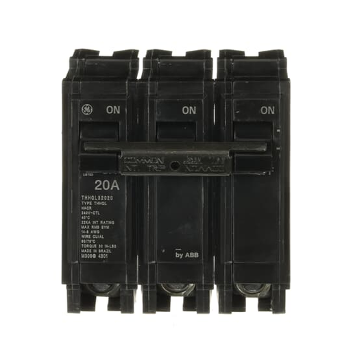 Product image for GE THHQL32020 CIRCUIT BREAKER 3P 20