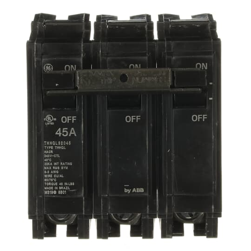 Product image for GE THHQL32045 CIRCUIT BREAKER 3P 45