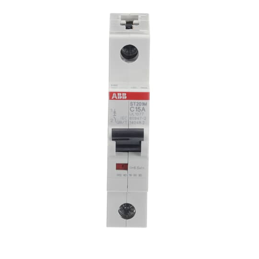 Product image for ABB ST201M-C15 MCB ST200M 1P C 15A