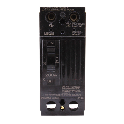 Product image for GE THQD22200X2 THQD 2P 200A 22KA LI