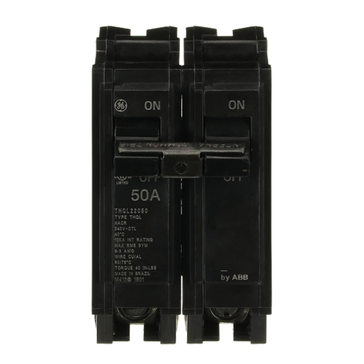 Product image for GE THQL22050 CIRCUIT BREAKER 2P 50A