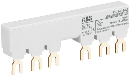 Product image for ABB PS1-2-1-65 MS116/132 BUSBAR 65A
