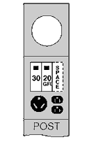 Product image for MIDWEST R041GP6 100A POST 30/20