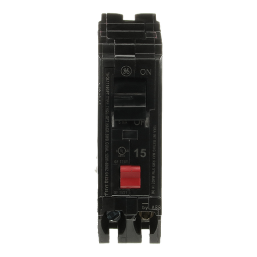 Product image for GE THQL1115GFT THQL 1P 120V 15A GFC
