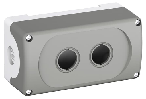 Product image for ABB MEP2-0 EMPTY PLASTIC ENCL 2-HOL