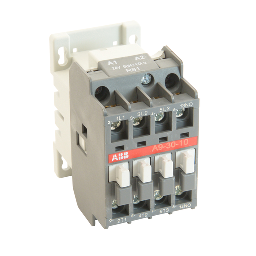 Product image for Thomas & Betts A9-30-10-81 3-Pole N/O 24 VAC 9 Amp 1 NO Auxilary Contact Contactor