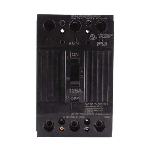Product image for GE THQD32125WL 3P 240V 22K IC 125 A