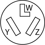 Product image for MIDWEST BR33 30A RECEPT - 3P3W