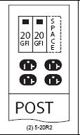 Product image for MIDWEST U011GP4 70A POST 20/20