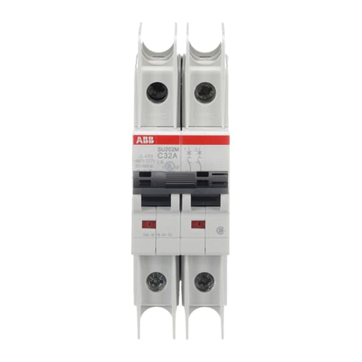 Product image for ABB SU202M-C32 UL489 MCB 2P C 32A 4
