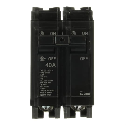 Product image for GE THHQL22040 CIRCUIT BREAKER 2P 4