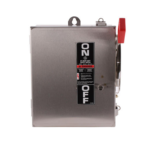 GE THN3361SS 30A 600V 3-Wire 3-Pole Heavy Duty Non-Fusible Safety