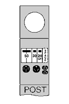 Product image for MIDWEST M075GP6 100A POST 50/30/20