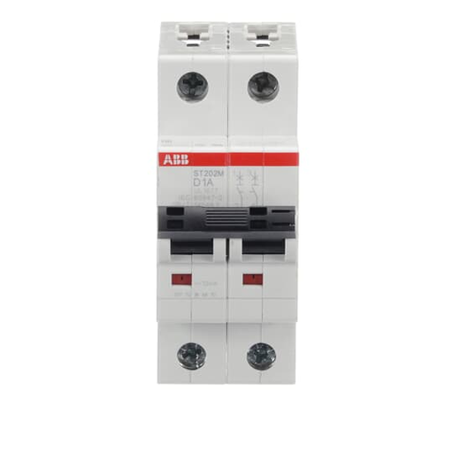 Product image for ABB ST202M-D1 MCB ST200M 2P D 1A UL