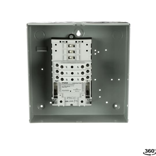 Product image for GE Industrial Solutions 463L60AJA10A0 115 to 120 Volt 30 Amp 6NO NEMA 1 Surface Mount Lighting Contactor
