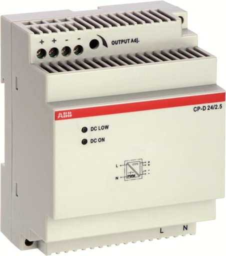 Product image for ABB 1SVR427044R0200 CP-D 24/2.5 POW