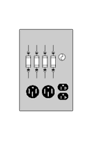 Product image for MIDWEST U004F 120A SURFACE UNMTRD 5
