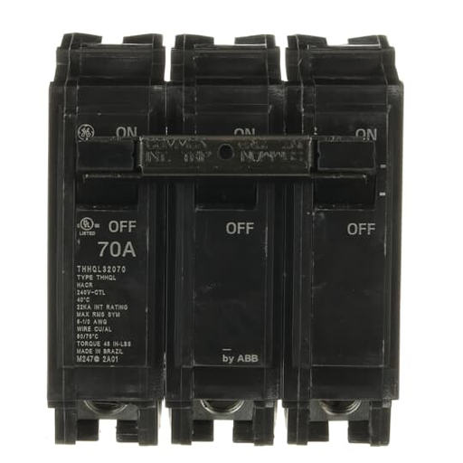 Product image for GE THHQL32070 CIRCUIT BREAKER 3P 70