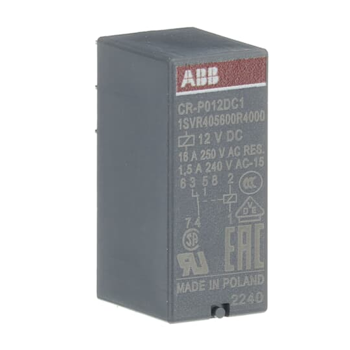 Product image for ABB 1SVR405600R4000 CR-P012DC1 PLUG