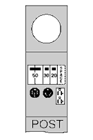 Product image for MIDWEST R075CP4010 100A POST 50/30/