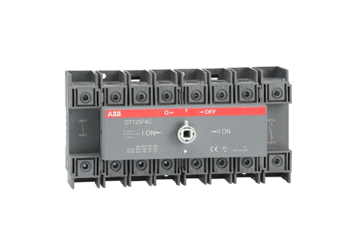 Product image for ABB OT125F4C 4P 125A UL98 MANUAL XF