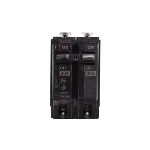 Product image for GE THQB2120 THQB MCB 20A 10KA 2P 12