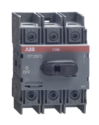 Product image for ABB OT125F3 SWITCH NF 3P 125A UL98