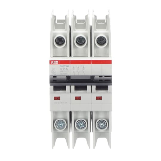Product image for ABB SU203MR-K15 MCB SU200MR RTT 3P